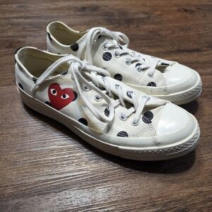 Converse X Play Comme Des Garcons Polka Dot Shoes 9